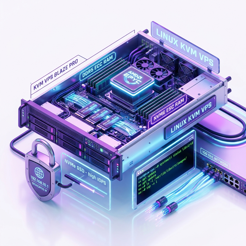 High Performance Linux KVM VPS Server